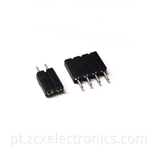 2.54 Black Female Row Connectors 